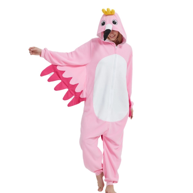 Anime Cosplay Thick - Disfraz de Flamingo con cremallera para