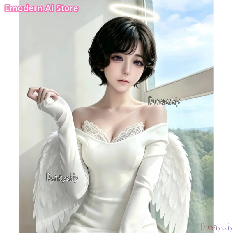 Anime Cosplay Cafe - Nuevo Vestido Blanco CAFE Crossover para