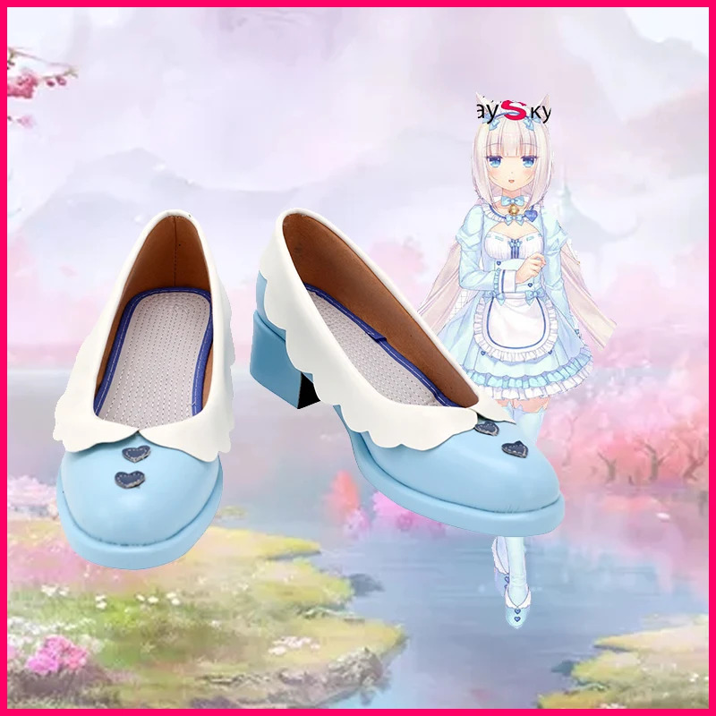 Anime Cosplay Youtube Shorts - NEKOPARA, chocolates, vainilla, zapatos de sirvienta,