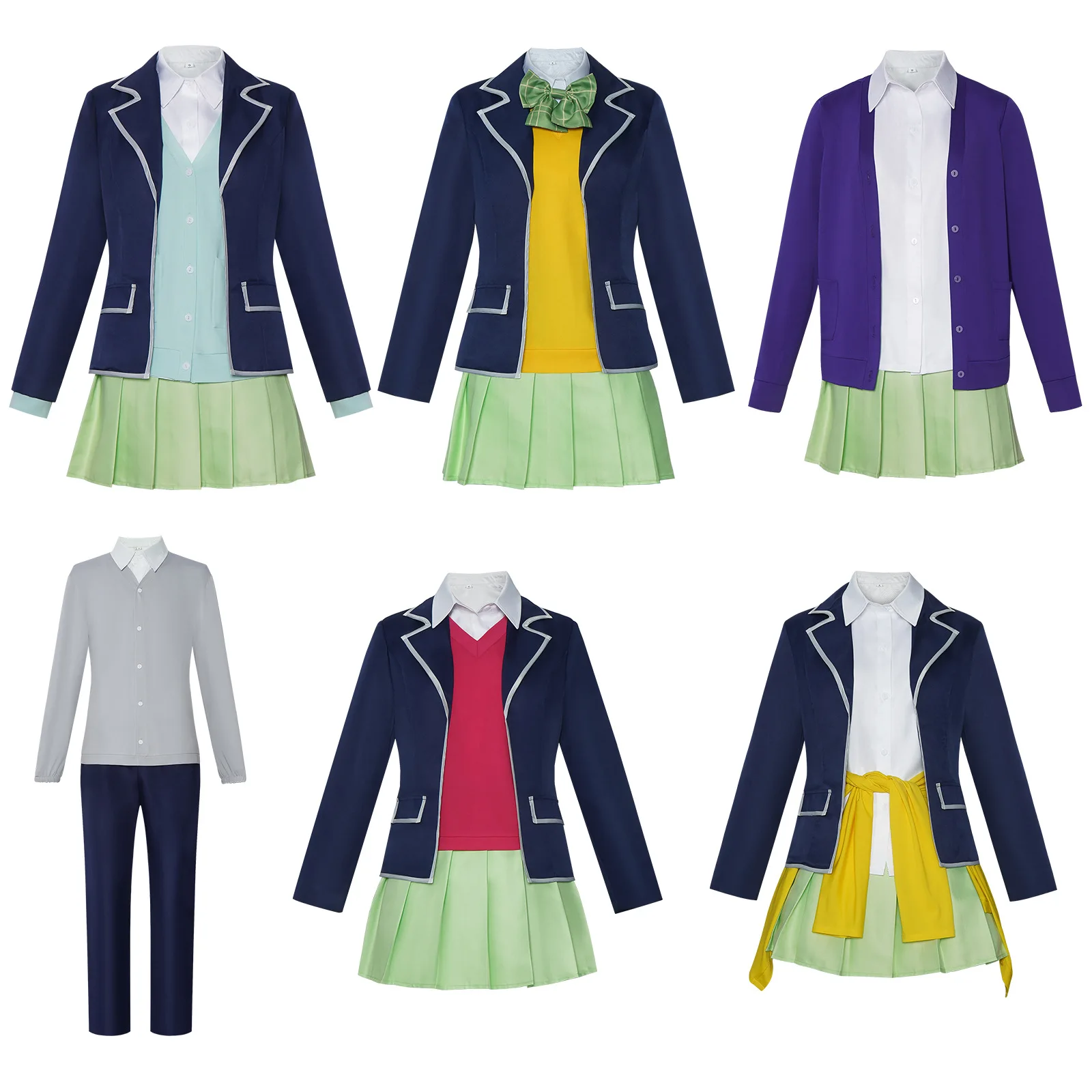 Quintuplets Anime Cosplay - Disfraces de cosplay de uniforme de