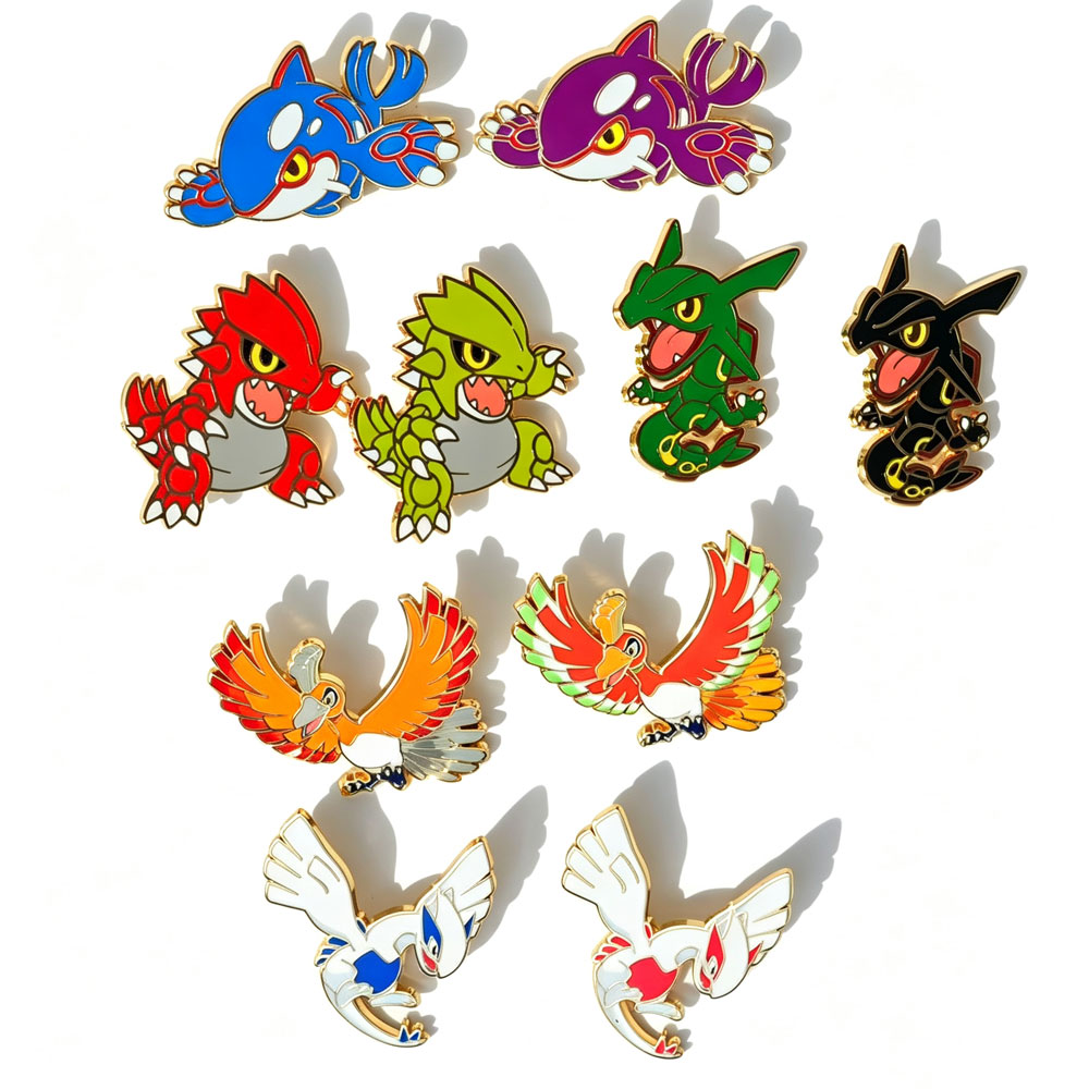 Anime Cosplay Pokemon - Pin de Esmalte de Pokémon, Insignias