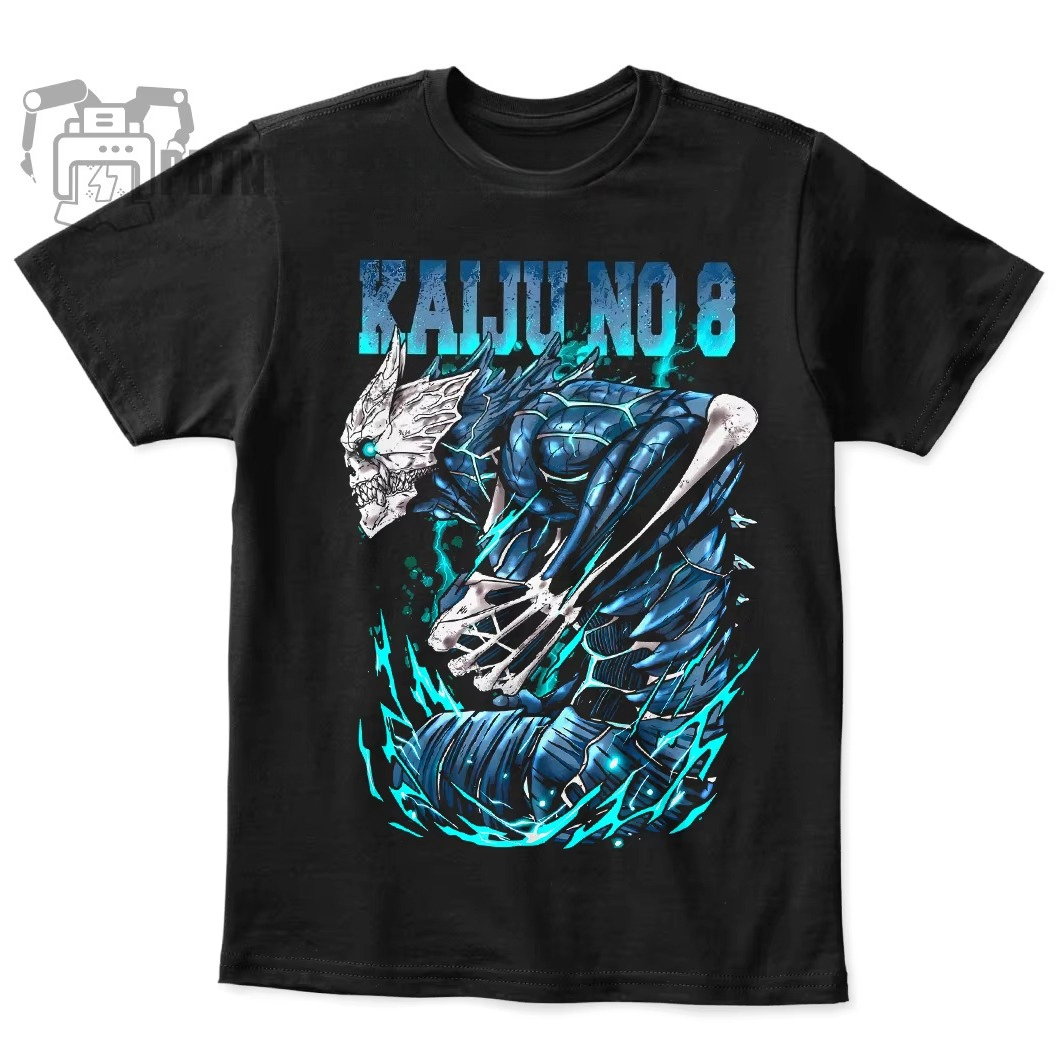 Anime Cosplay Title - Camiseta de algodón oversize con estampado