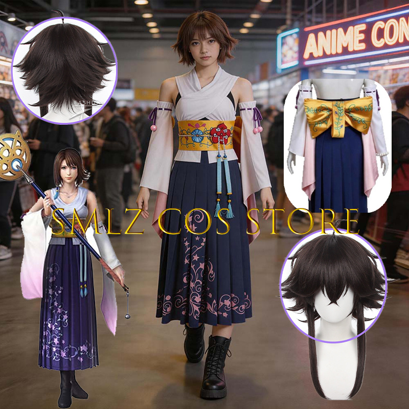 Anime Cosplay Mujer - Disfraz de Cosplay de Yuna de