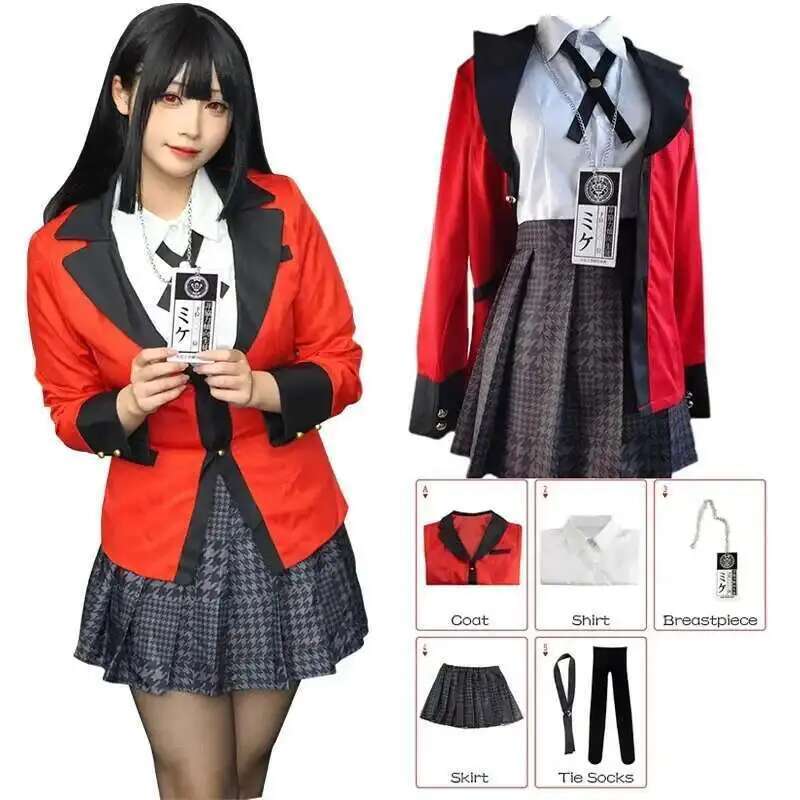 Anime Cosplay Outfit Girl - Disfraz de Anime Kakegurui Jabami Yumeko,
