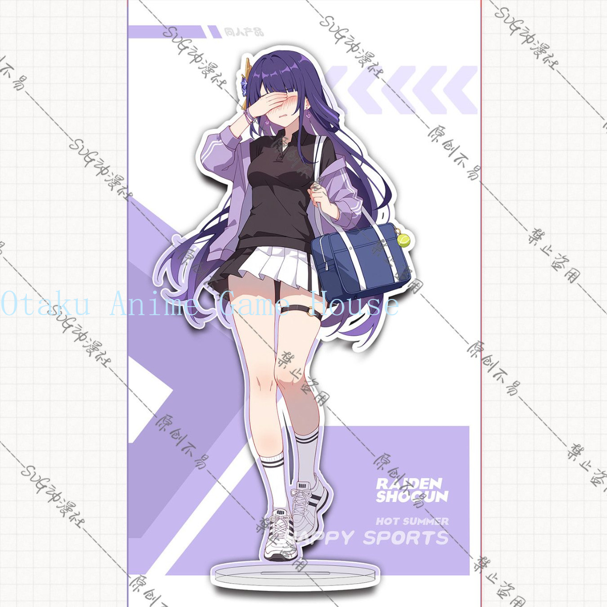 Cosplay Anime Yae Miko - Figura Acrílica de Genshin Impact, Raiden
