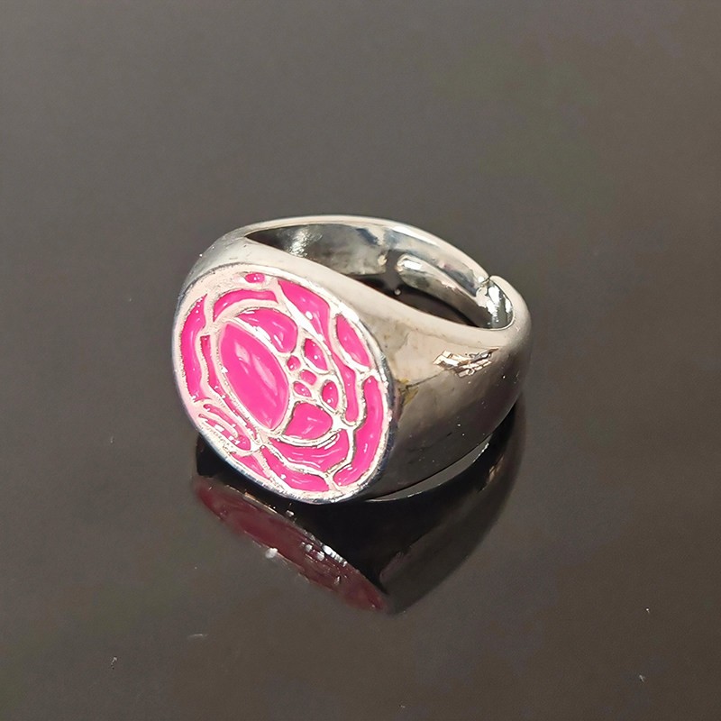 Anime Cosplay Pink - Anillo de rosa rosa Tenjou Utena