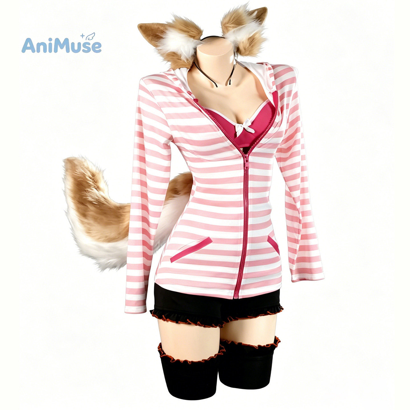 Anime Cosplay Pink - Disfraz de Cosplay de Tamamo no