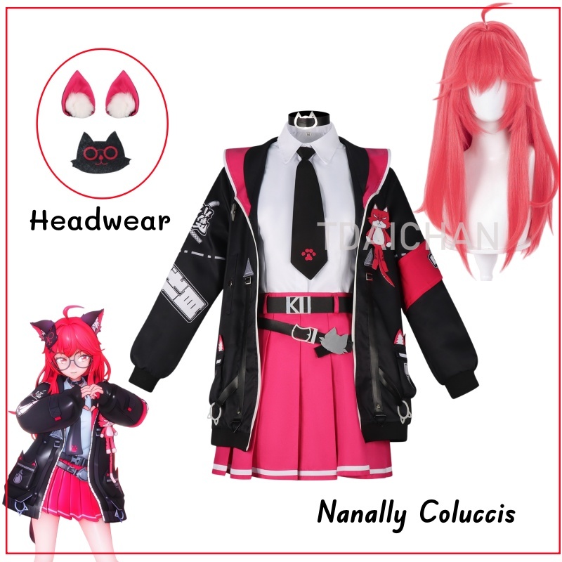 Anime Cosplay Pink - Disfraz de Cosplay de Nanally Coluccis