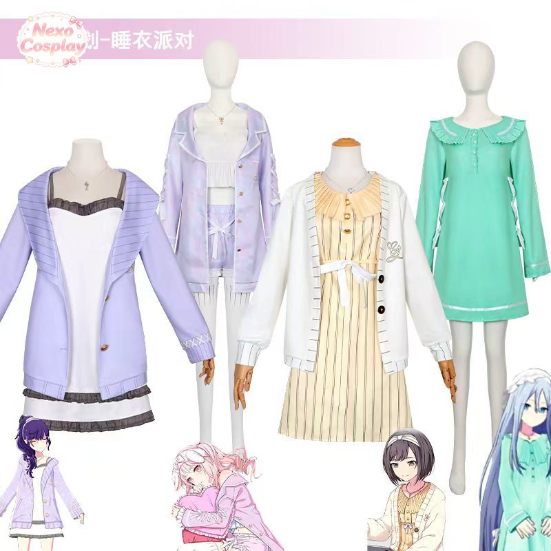 Anime Cosplay Miku - MIKU: ESCENARIO COLORIDO! Conjunto de pijama