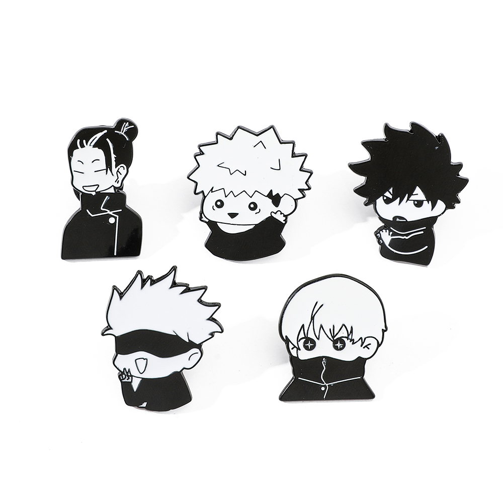 Anime Cosplay Gojo - 5 Piezas de Insignias Metálicas de