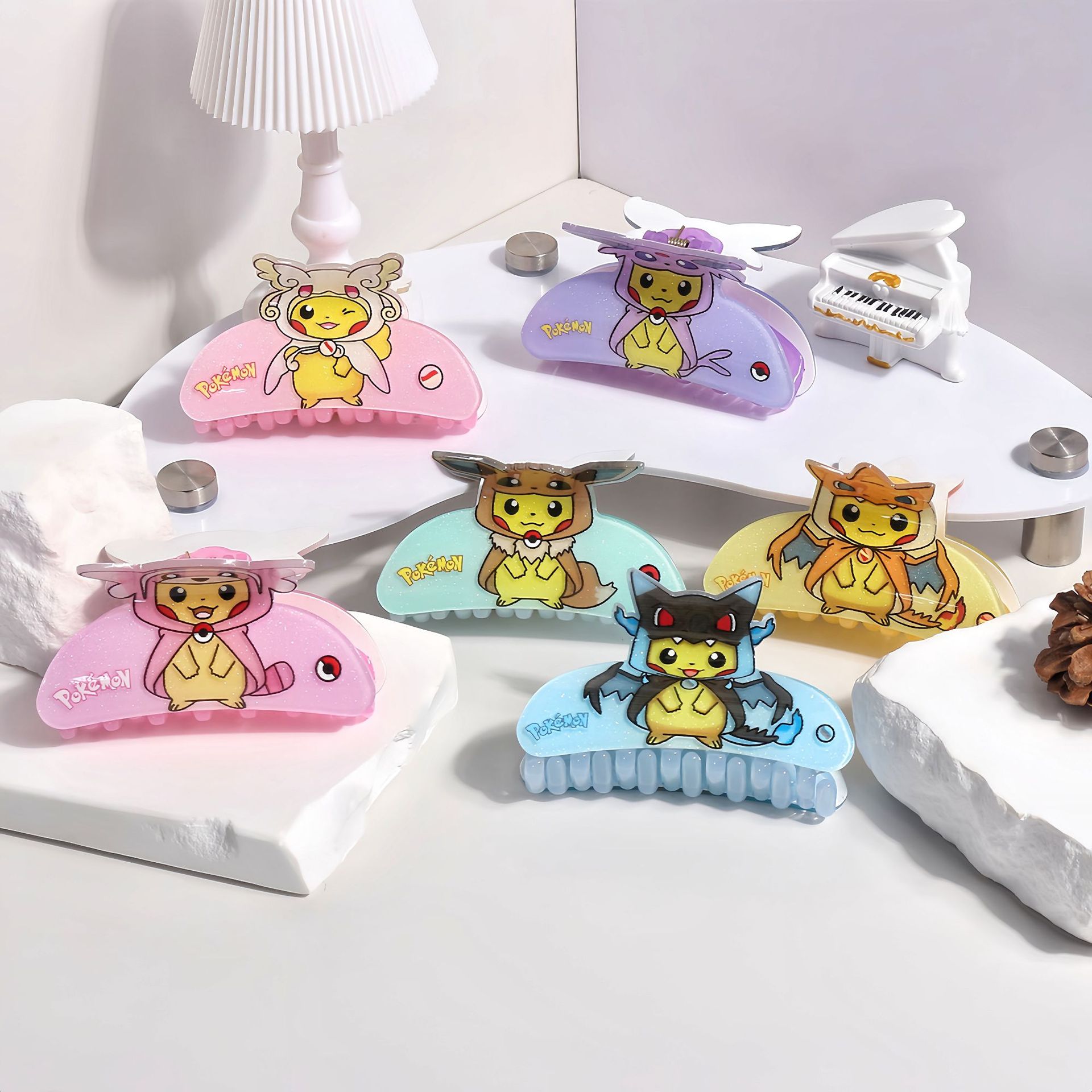 Anime Cosplay Pokemon - Pinza de Pelo con Diseño de