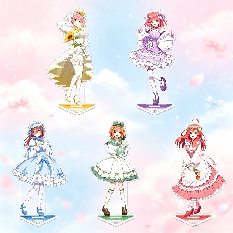 Quintuplets Anime Cosplay - Las Quintupletas Quintesionales, Soporte Acrílico Estilo