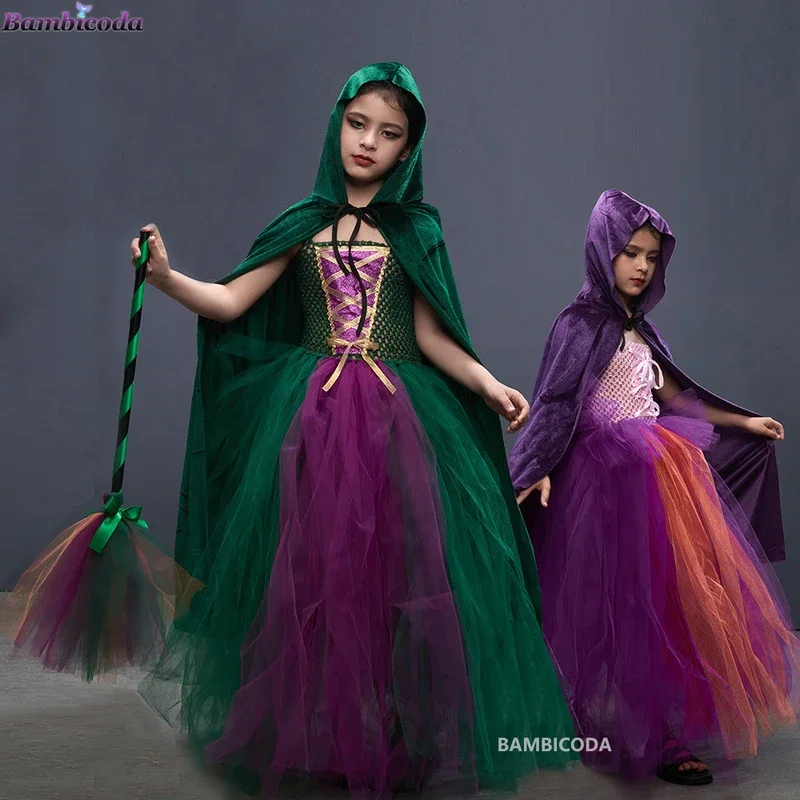 Anime Cosplay Youtube Shorts - Disfraz de Bruja para Niñas, Halloween