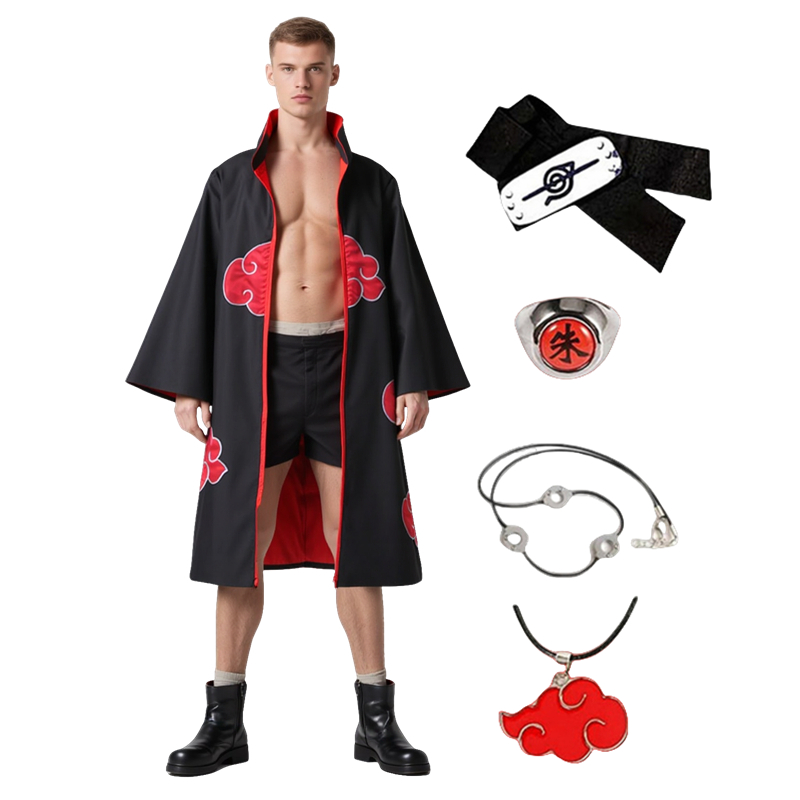 Anime Cosplay Male - Disfraz de Akatsuki de Anime para