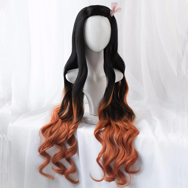 Peluca de Nezuko Kamado, Cospl - Anime Cosplay Nezuko reseña y precio