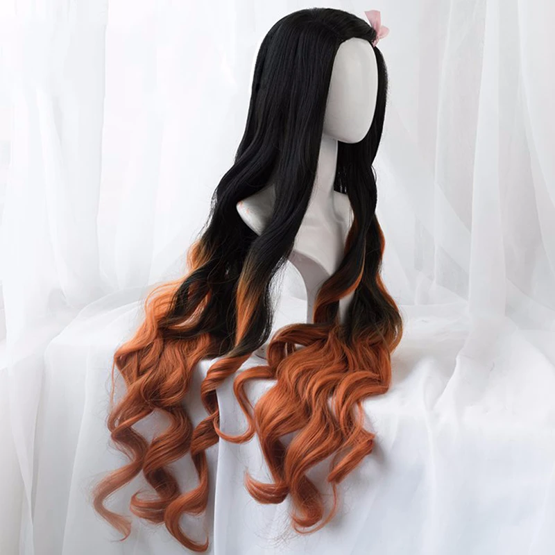 Peluca de Nezuko Kamado, Cospl - Anime Cosplay Nezuko reseña y precio