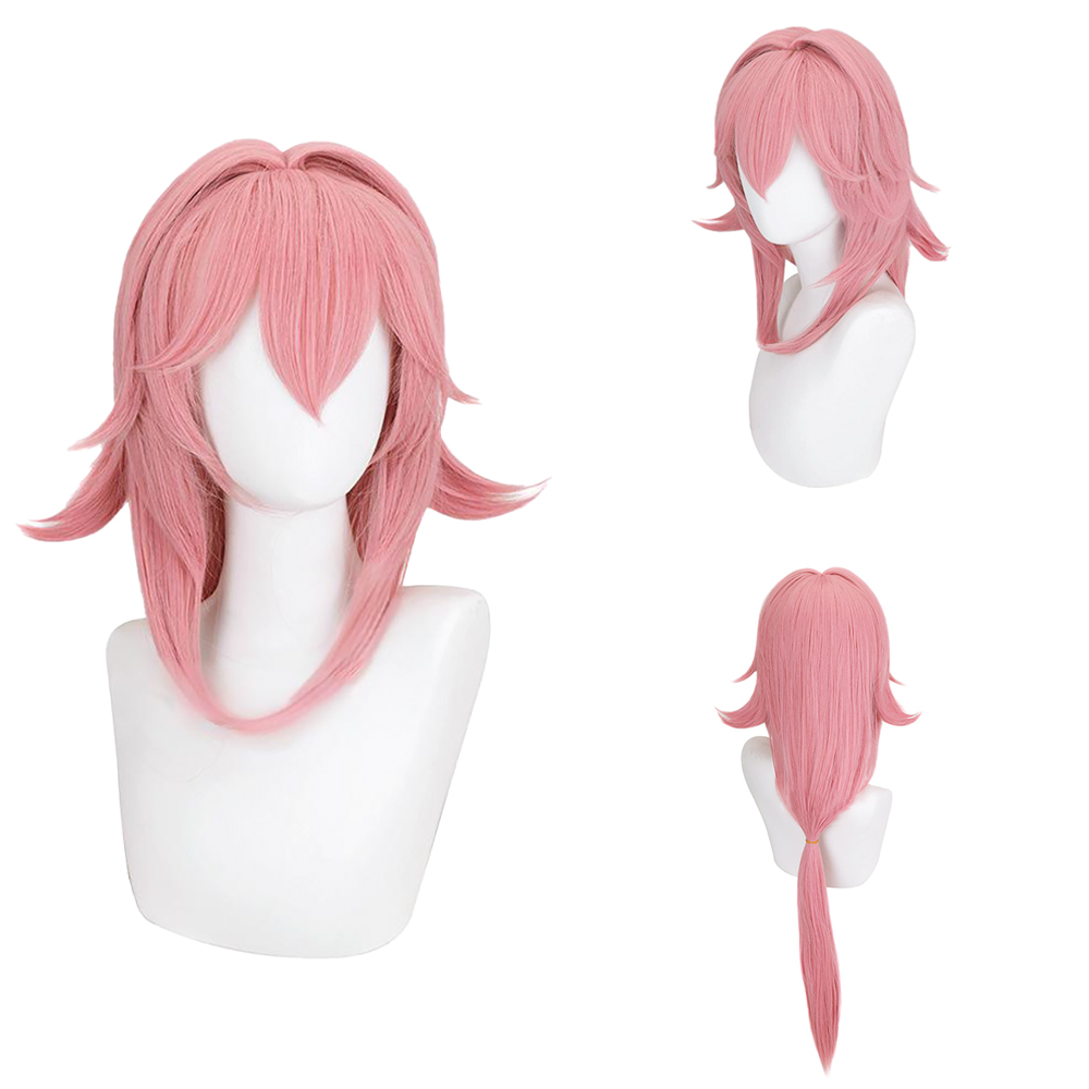 Peluca de Cosplay de Yae Miko, - Cosplay Anime Yae Miko reseña y precio
