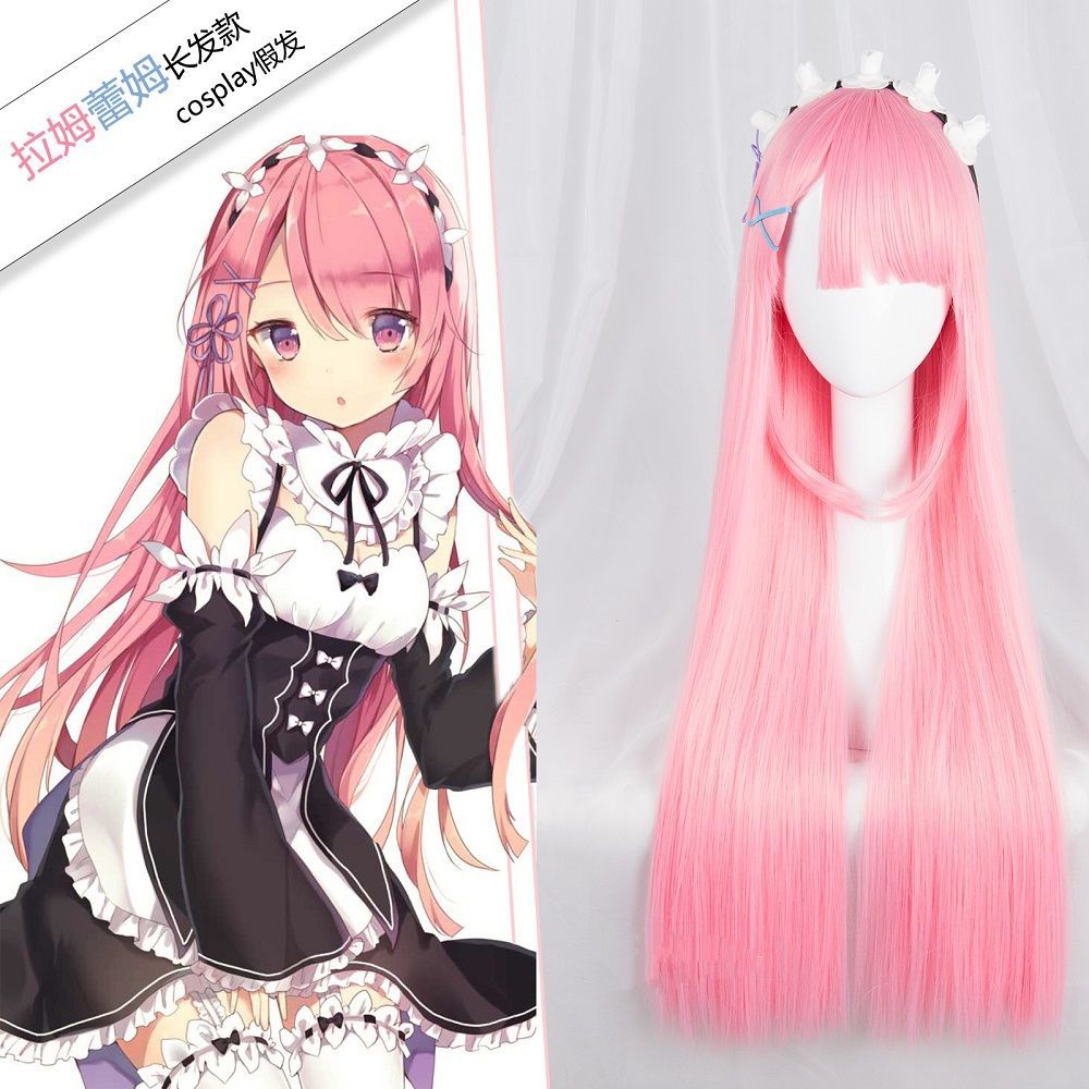 Peluca de cosplay Re Zero Ram  - Re Zero Rem Wig reseña y precio