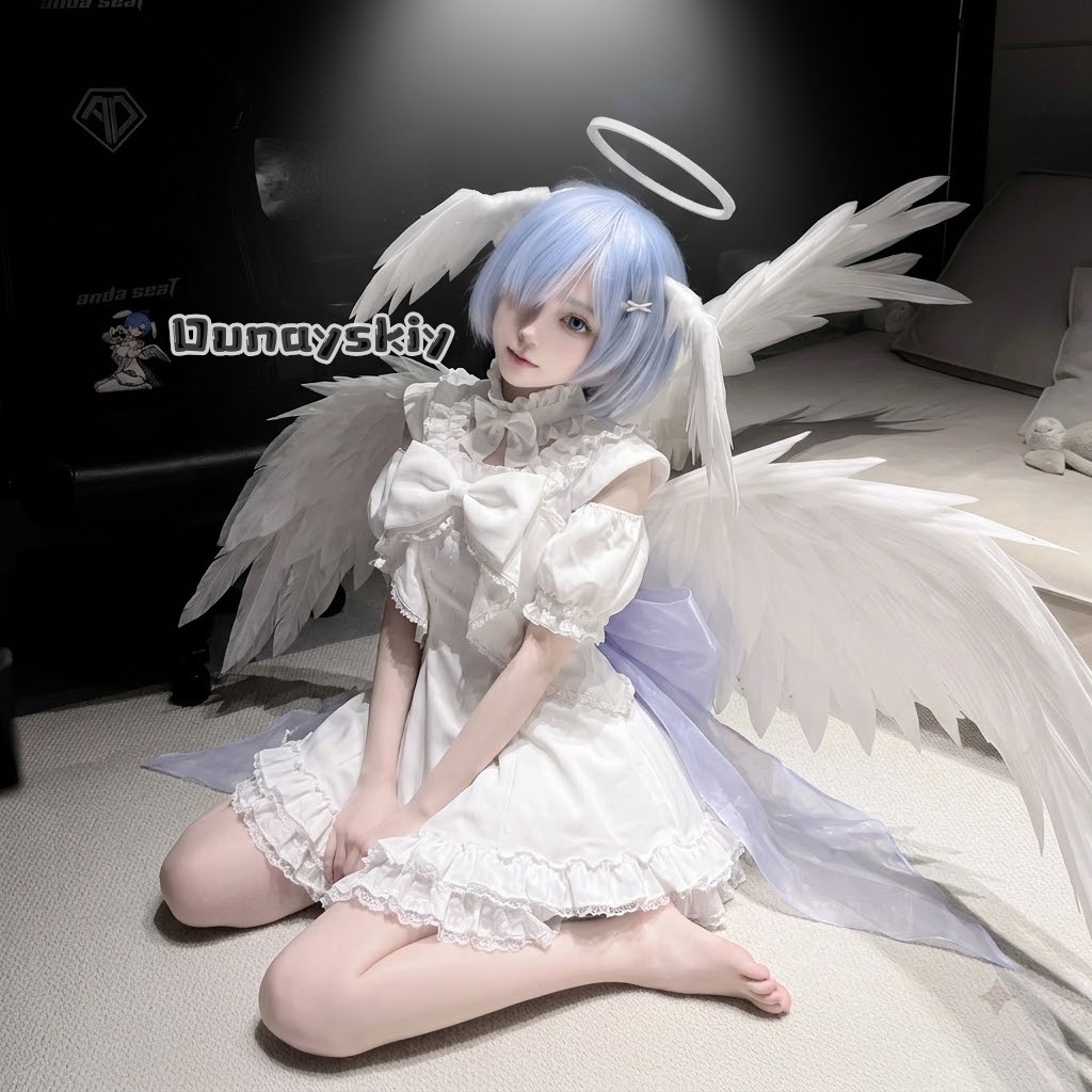​ ​ ​ ​ Disfraz de Cosplay de  - Re Zero Rem Wig reseña y precio