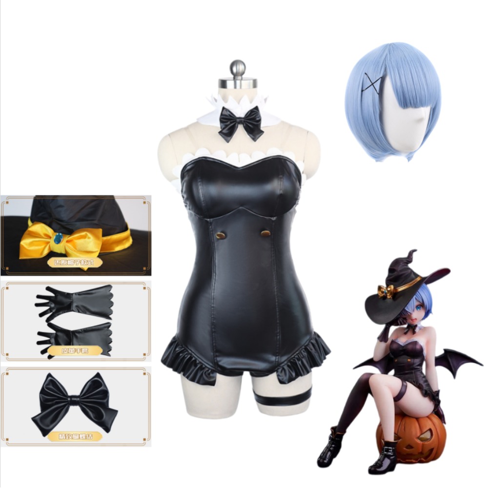 Disfraz de Rem de Re:Zero - Co - Re Zero Rem Wig reseña y precio