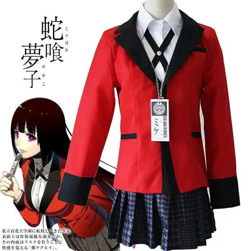 Disfraz de Anime Kakegurui Jab - Anime Cosplay Outfit Girl reseña y precio