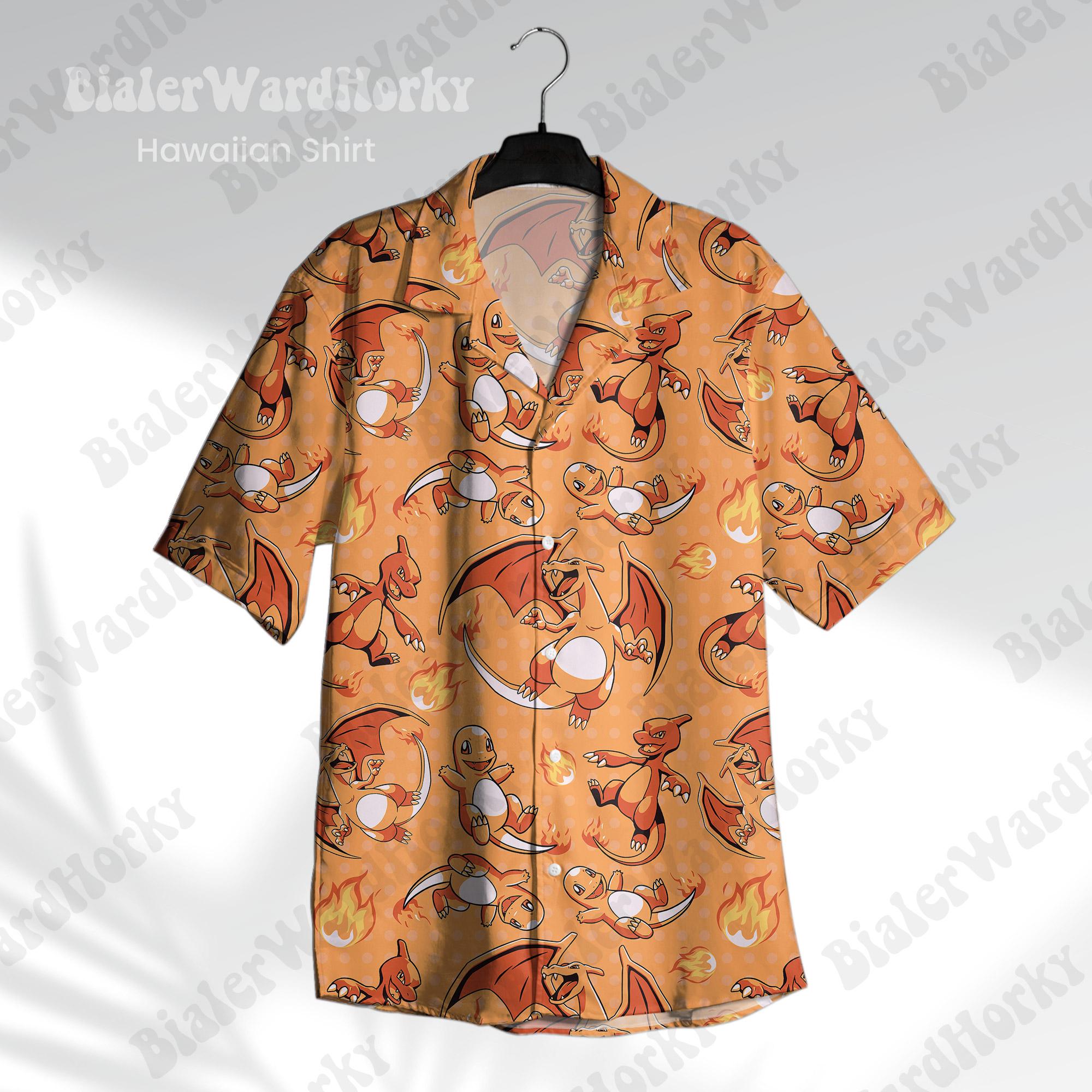 Camiseta hawaiana de Pokémon C - Anime Cosplay Pokemon reseña y precio