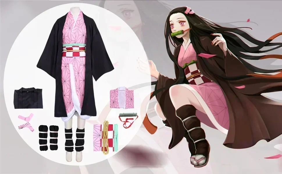 Nuevo Disfraz de Cosplay de An - Anime Cosplay Nezuko reseña y precio