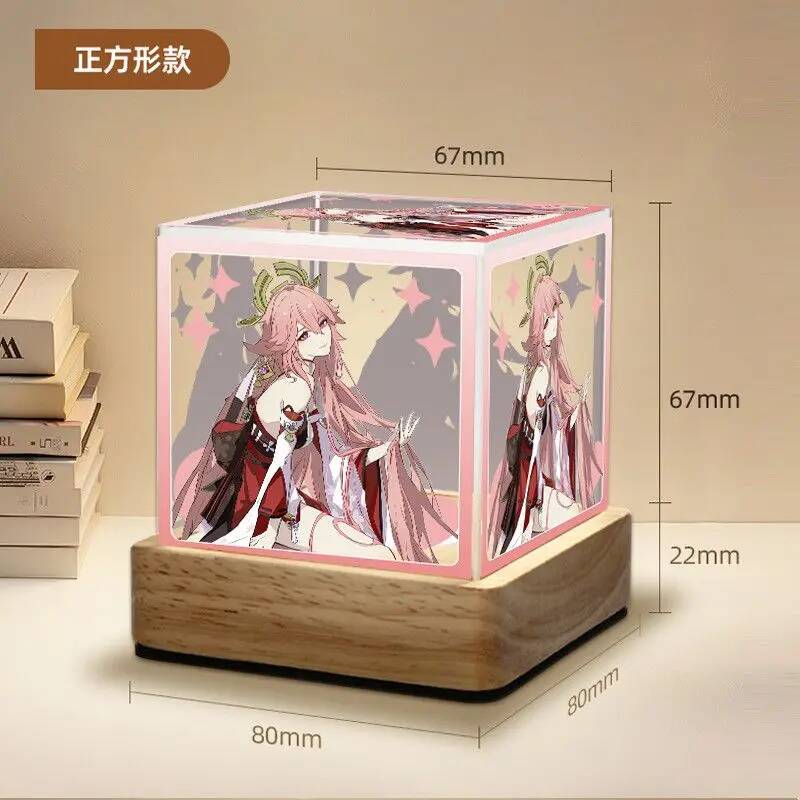 Lámpara Nocturna Acrílica de T - Cosplay Anime Yae Miko reseña y precio
