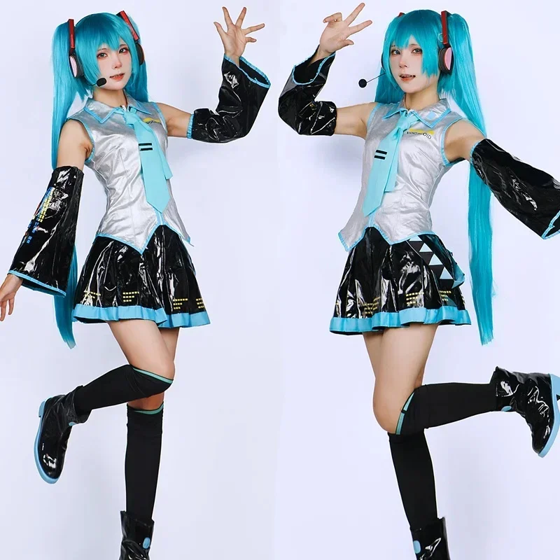 Conjunto Completo de Cosplay d - Anime Cosplay Miku reseña y precio