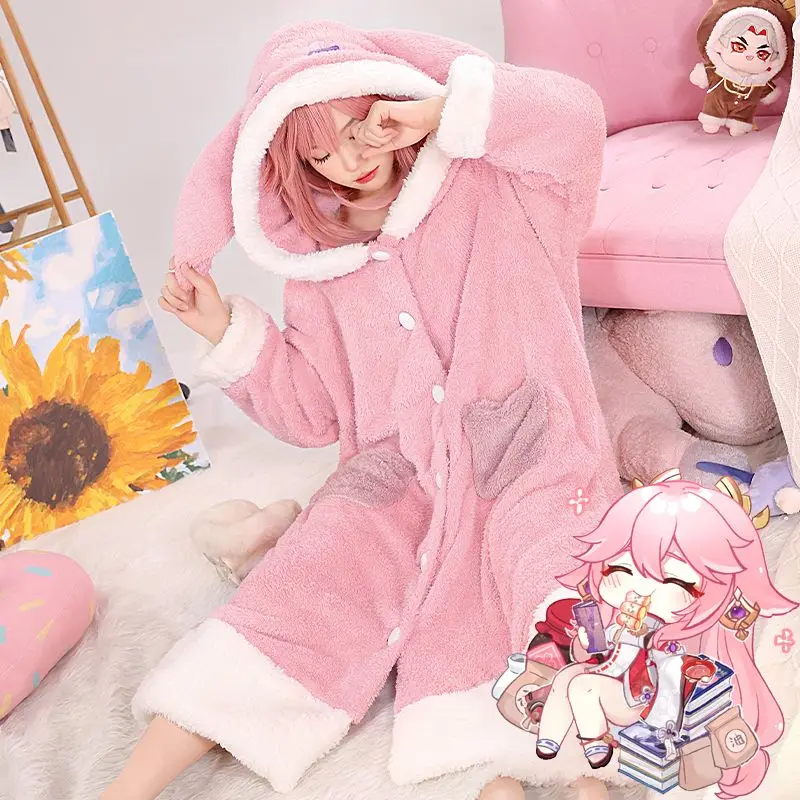 Conjunto de pijamas de Anime,  - Cosplay Anime Yae Miko reseña y precio