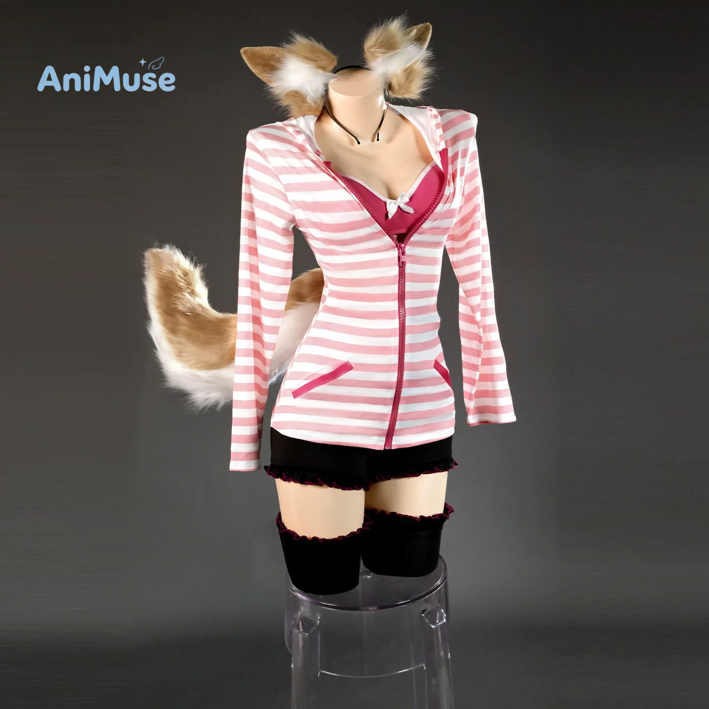 Disfraz de Cosplay de Tamamo n - Anime Cosplay Pink reseña y precio
