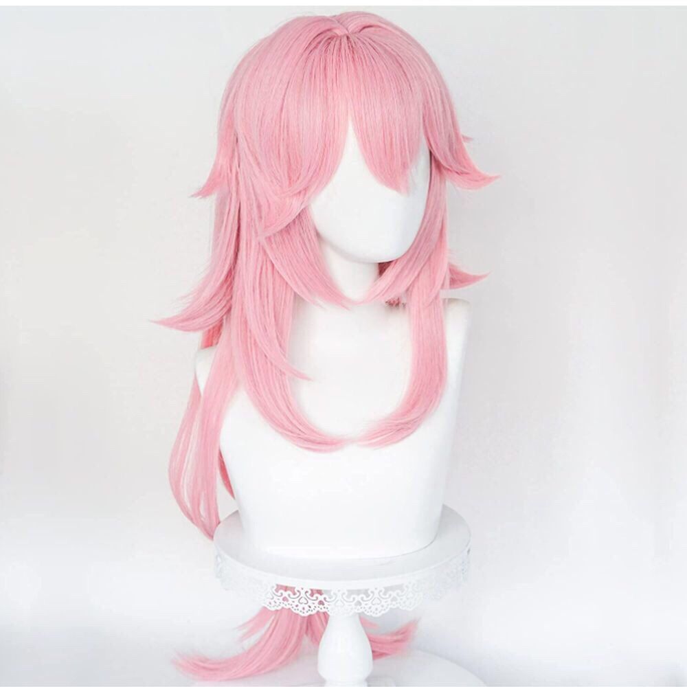 Peluca de Cosplay de Yae Miko  - Cosplay Anime Yae Miko reseña y precio