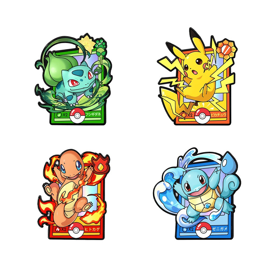 Juego de 4 pines esmaltados de - Anime Cosplay Pokemon reseña y precio