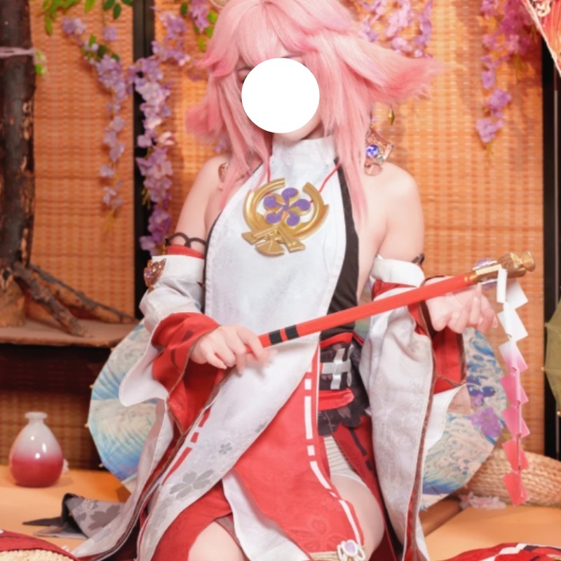 Disfraz de Cosplay de Yae Miko - Cosplay Anime Yae Miko reseña y precio