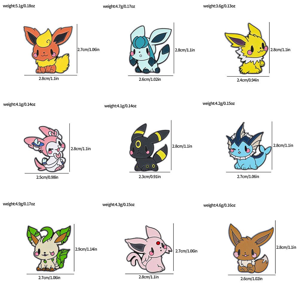 Lindos pines de esmalte de Pok - Anime Cosplay Pokemon reseña y precio