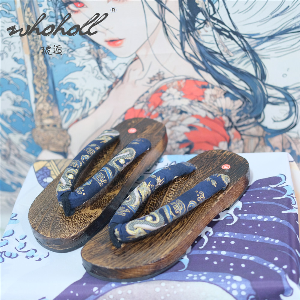 Zapatillas de zuecos de madera - Anime Cosplay Thick reseña y precio