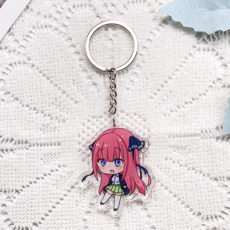 5 piezas de llaveros acrílicos - Quintuplets Anime Cosplay reseña y precio