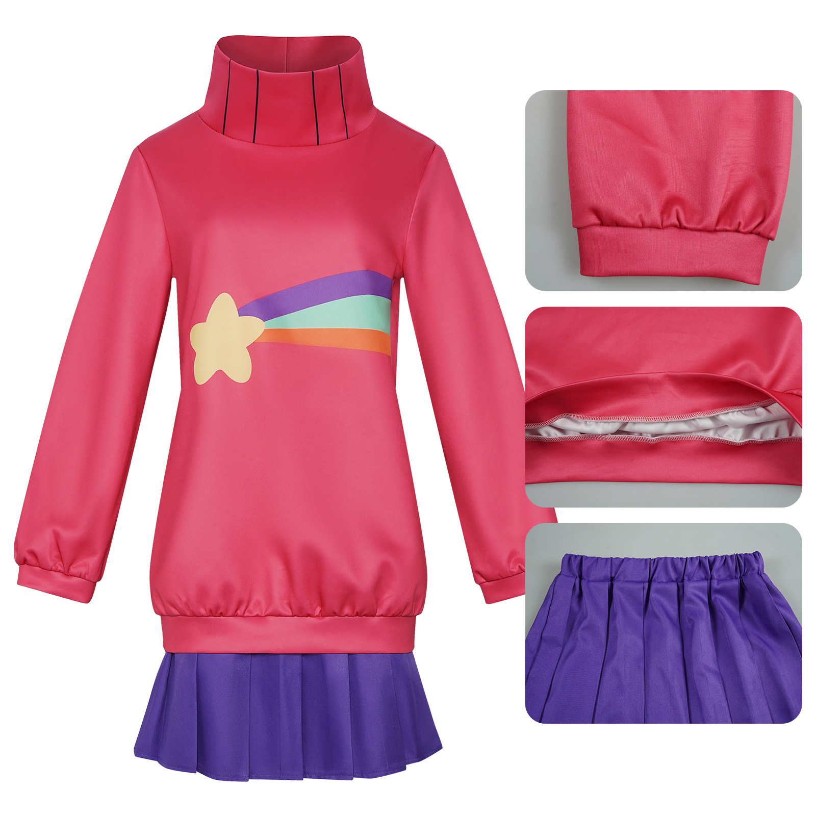 Disfraz de Mabel Pines para mu - Anime Cosplay Pink reseña y precio